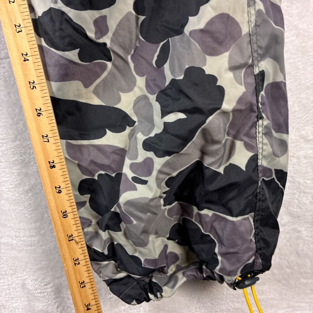 VTG Nylon Parachute Pants Mens 34x34 Gray Duck Camo Lined Baggy Rave Skate 90s - Picture 10 of 12